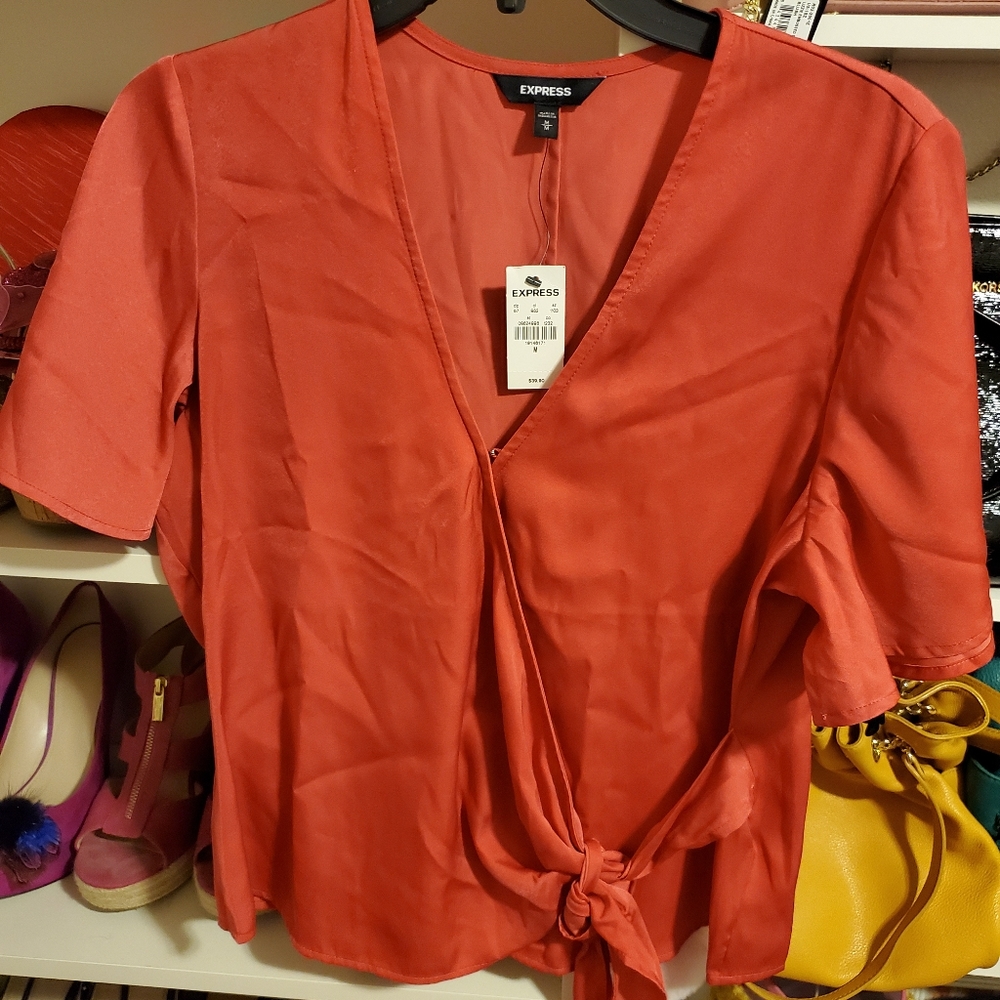 Express Orange Blouse